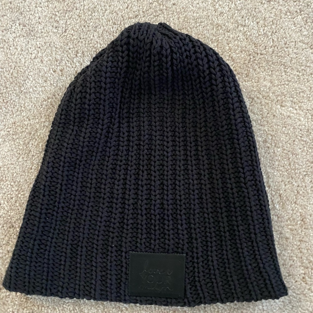 Love Your Melon black beanie